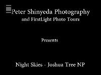 Night Skies Joshua Tree NP